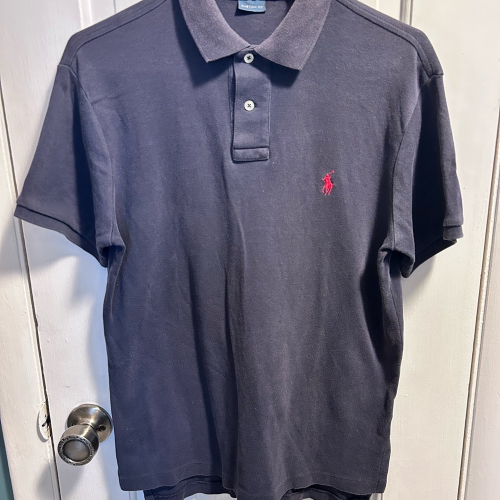 Ralph Lauren Men's Dark Blue Polo Shirt